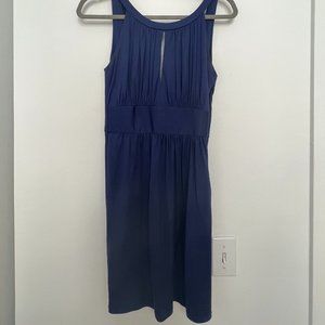 Navy Laila Azhar Silk Dress
